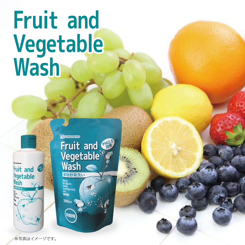 Chinoshio Fruit and Vegetable Wash (Bottle 290ml/Refill 280ml)