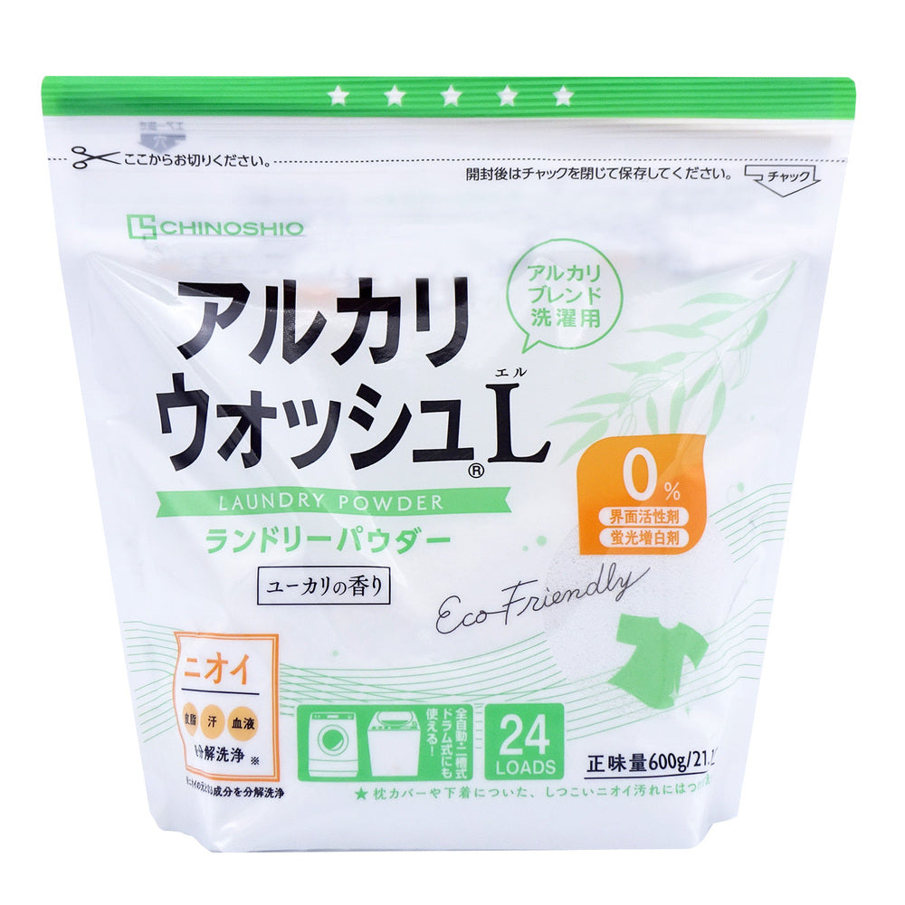 Chinoshio Alkaline Wash L Laundry Powder (Eucalyptus Scent) (600g)