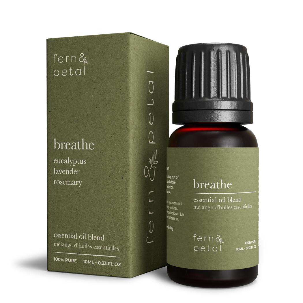 Fern & Petal 100% Pure and Natural Essential Oil Blend | Breathe (10ml)