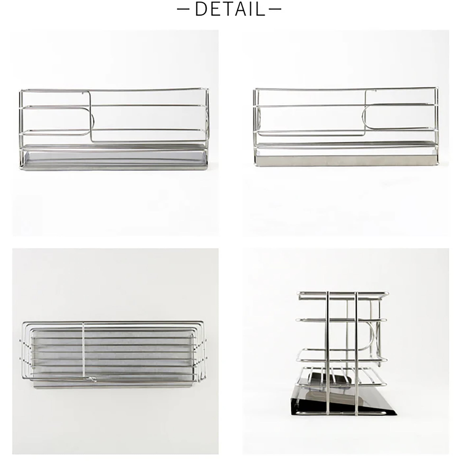 Shimomura Self-Draining Detergent and Sponge Rack with Slanted Tray